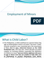 Employment of Minors