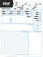 Mutants & Masterminds - Character Sheet - 2nd ed