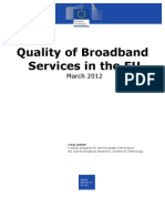 Quality of Broadband Services in The Eu March