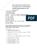 Calculul Debitului de Seminte Supuse Procesarii