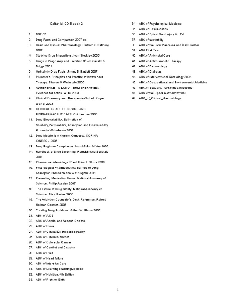 Comprehensive Drug Reference Guide | PDF | Bioavailability | Public Health