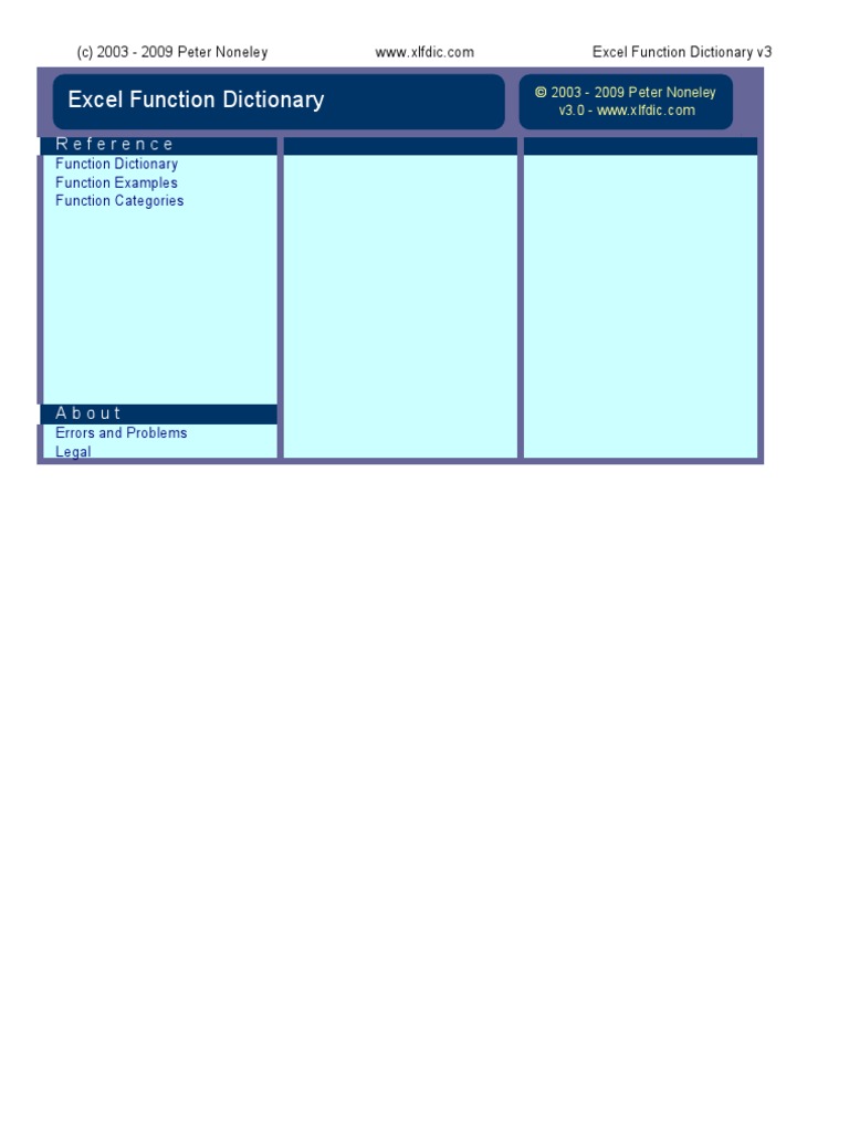 Excel Formula Dictionary By Shahid Robot Robotics
