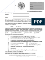 Oregon-List Order Form