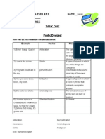 Literacy Skills For 16+ Name - Worksheet T Hree Task One