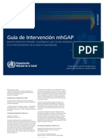 Guia de Intervencion MhGAP - OMS