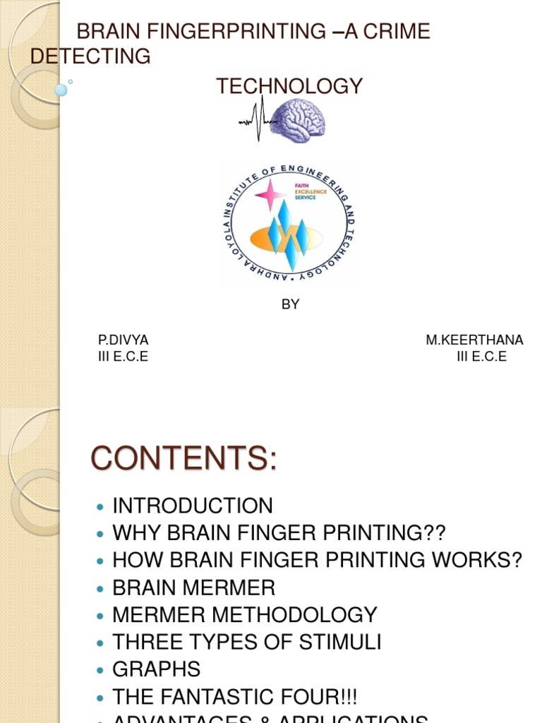 Brain Fingerprinting | PDF | Digital Forensics | Brain