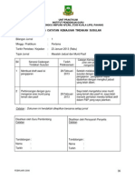 Borang Catatan Kemajuan Tindakan Susulan Minggu 3