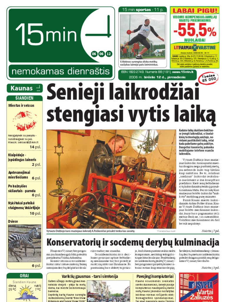 15min Kaunas 2006-06-12 | PDF