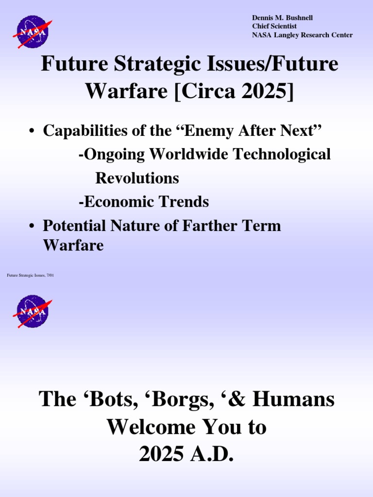 Summary of The NASA Future Strategic Issues and Warfare Circa 2025