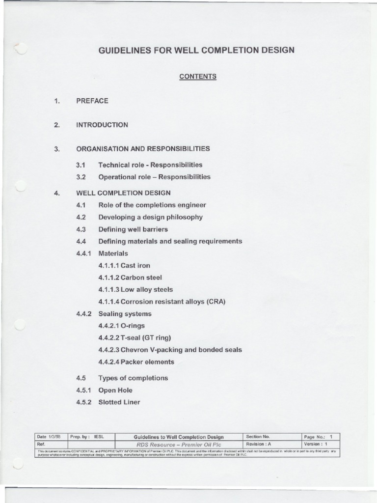 Guidelines for Well Completion Design | PDF | Cast Iron | Steel