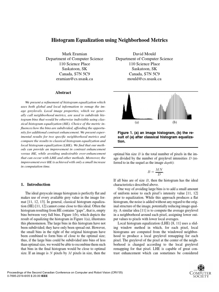 Local Hist Equalization | PDF