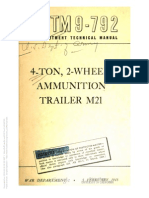 TM 9-792 M21 AMMUNITION TRAILER