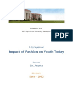 Impact of Fashion On Youth Today - Synopsis v3