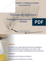 Tecnologia das Construções I - 3 - Fôrmas e Madeira