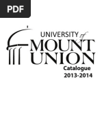 Download 2013-2014 Undergraduate Catalogue - University of Mount Union by University of Mount Union SN150204328 doc pdf
