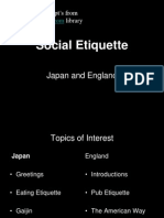 Social Etiquette: Japan and England