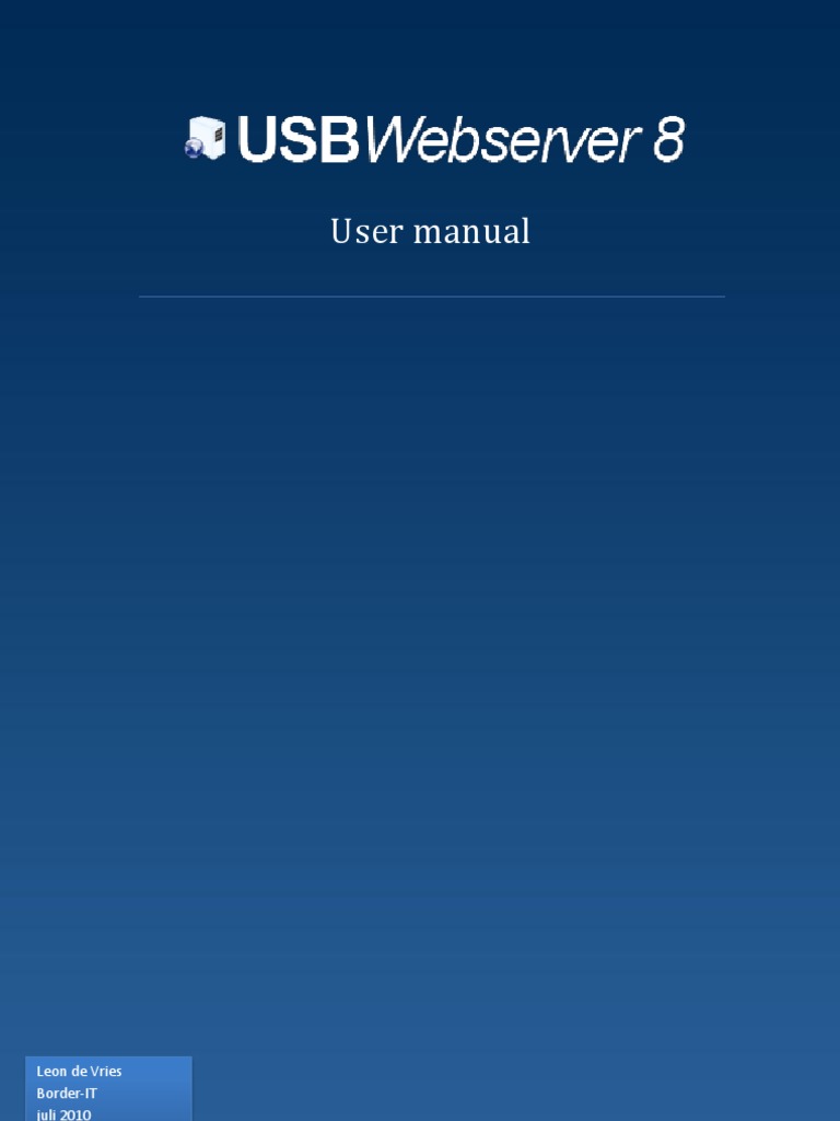 Usbwebserver Apache Offline | Top Apps to Run PHP Apache MySQL Web ...