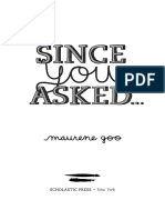 Since You Asked... by Maureen Goo Excerpt