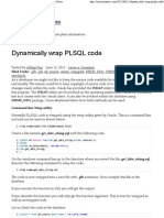 Dynamically Wrap PLSQL Code PDF