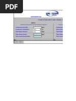 FV Flash Steam and Flash Vessel Calculation