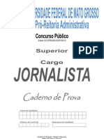 Jornalista - Univ Mato Grosso