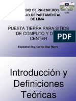 Presentacion - Puesta Tierra para Sitios de Computo y Data C