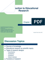 Introduction To Educational Research