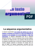 Le Texte Argumentatif en Frances