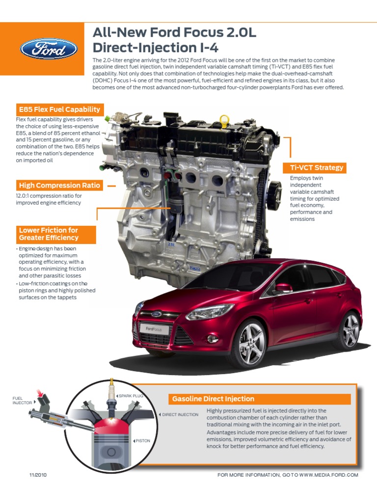 2012 Ford Focus Flex Fuel Engine Features | PDF