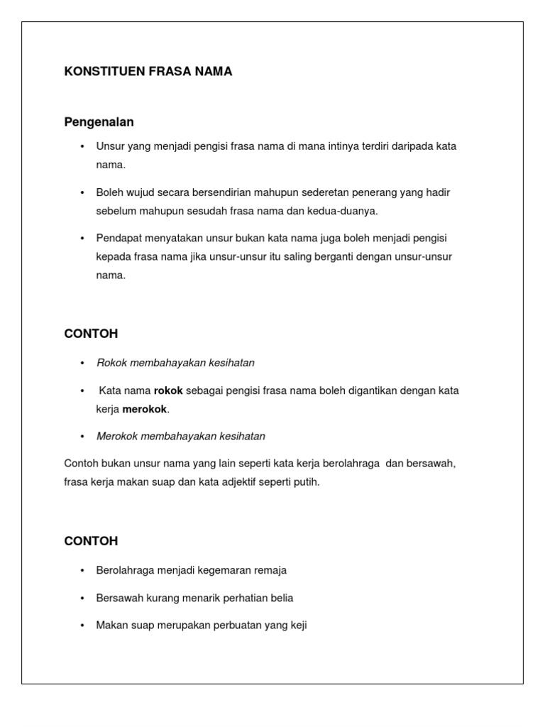 Konstituen Frasa Nama Pdf