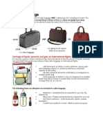 Cabin Baggage Requirement