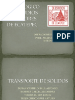 Transporte de Solidos de Operaciones Unitarias