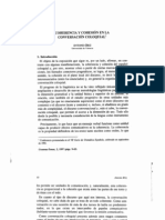 Coherencia y Cohesion en La Conversación Coloquial