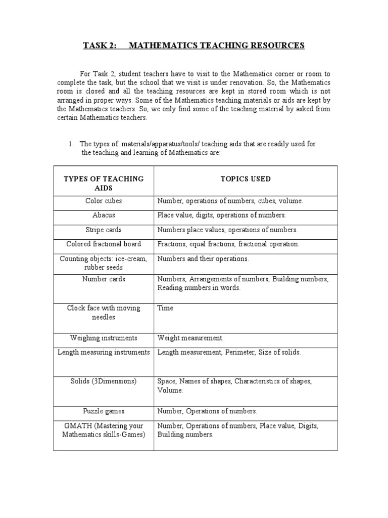 task-2-mathematics-teaching-resources-types-of-teaching-aids-topics