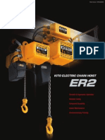 KITO ELECTRIC CHAIN HOIST SMOOTH ERGONOMIC OPERATION