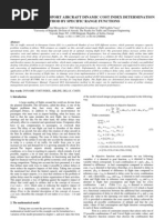 Dynamic Cost Index Determination Method by SR