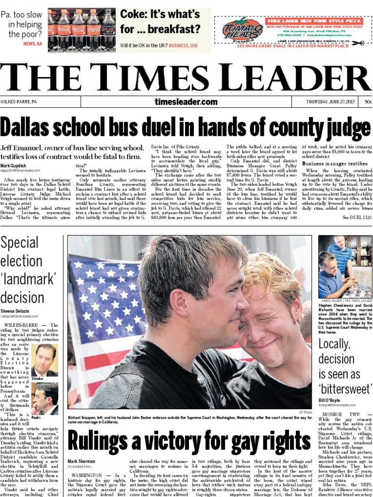 Times Leader 06-27-2013 PDF Insurance Government image