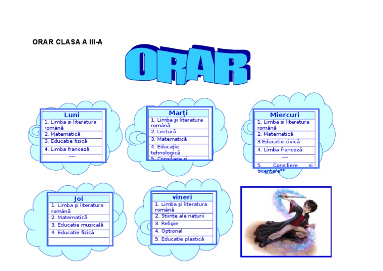 6 Orar Clasa A Iii A