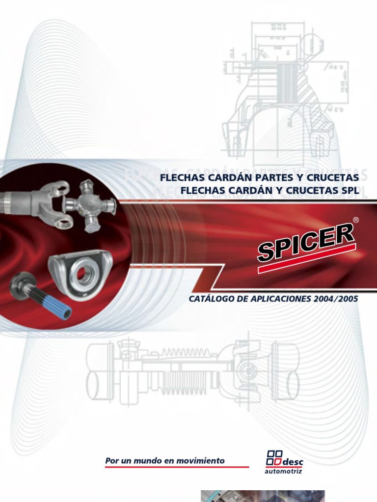 Flechas Cardan Partes y Crucetas | PDF | Camión | Tracción en las cuatro  ruedas