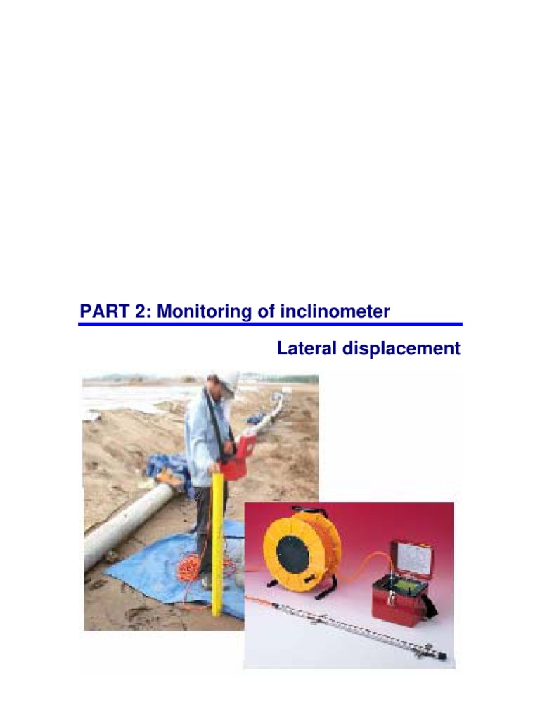 Inclinometer Lateral Displacement Monitoring | PDF