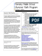 2013 Incoming 7th Grade Summer Math Packet