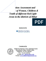 Situation Assessment and Analysis of Women,Children & Youth of different Red Light Areas in the Districts of Bihar