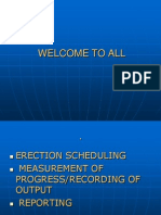 Erec Scheduling, Progress Measurements,Reporting