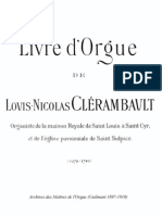 L.N. Clérembault - Livre D'Orgue