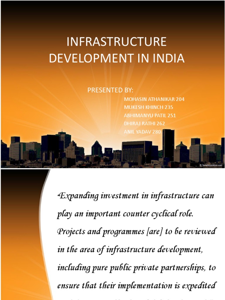 case study on infrastructure in india