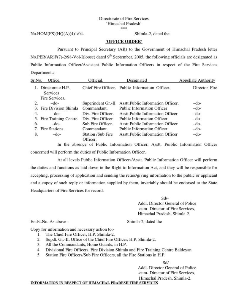Himachal Pradesh Fire Services Overview | PDF | Fire Safety | Firefighting