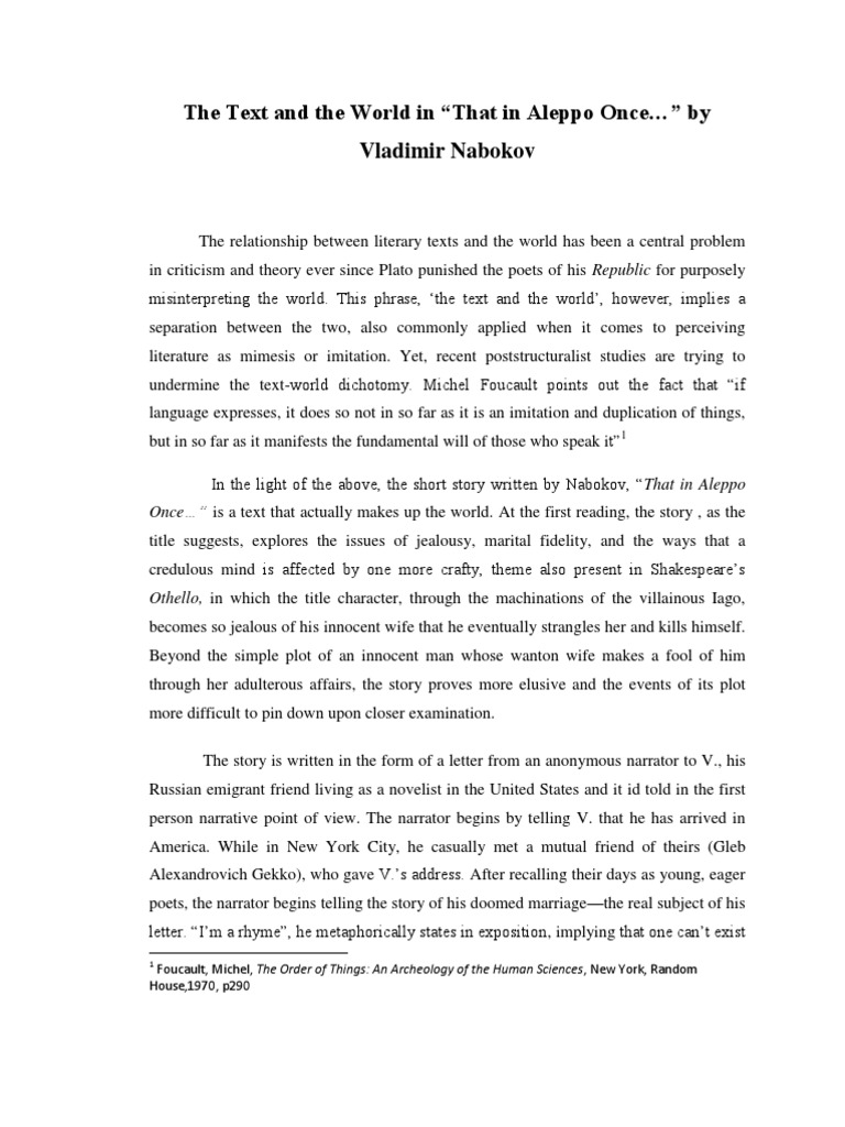 nabokov essays