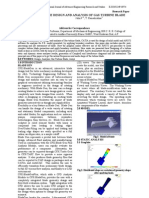 The Design and Analysis of Gas Turbine Blade