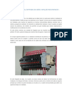 Conexiones, borneras y terminales de cables: wiring de instrumentación