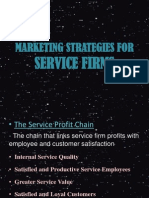 Marketing Strategies For: Service Firms
